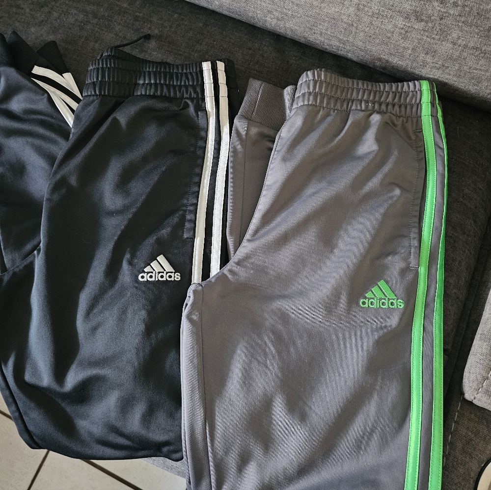 Adidas Boys Track Joggers ! 2 Pairs Size XL!